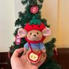 Elephant Bear Pooh Pig Keychain Cute Kids Backpack Pendant Plush Doll Gifts