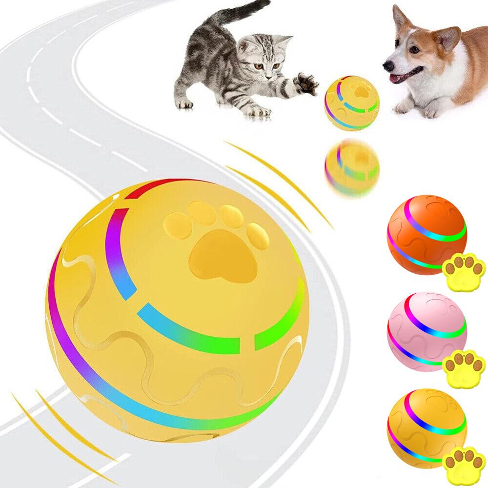 

Интерактивный игрушечный мяч для собак Активный мяч с дистанционным управлением Автоматический вращающийся шарик со светом