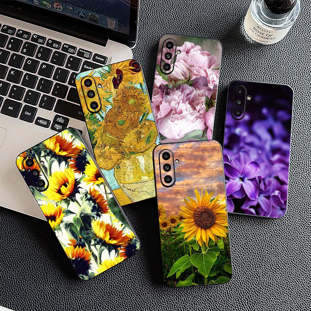 Sunflower Lotus Flower Peony Rose Casing Phone Cover for Xiaomi Redmi Note 12 11 10 Pro 10A 10C 12C 14C A4 Note12 5G Soft Case