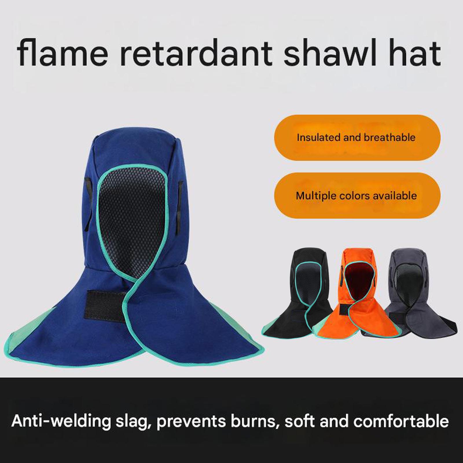 

Washable Welding Head Cover Heat Resistant Fabric Protective Cap For Professional Welders And Metalworkers оранжевый