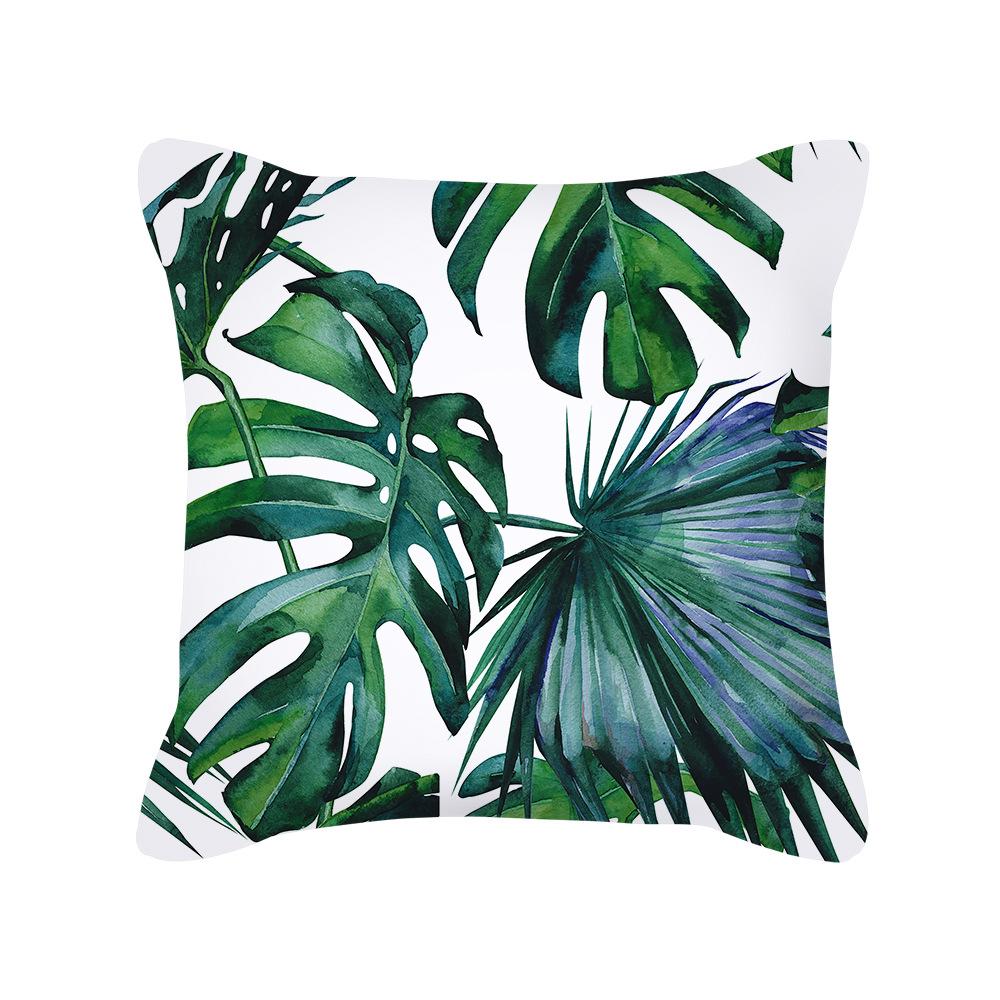 New Nordic Home Green Plant Tropical Fruit Pillowcase Without Pillow Core Cushion Cover Waist Pillowcase