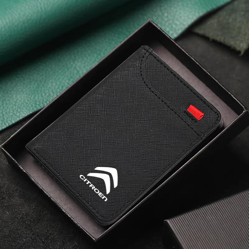 Car Men's Wallet motor vehicles Card Ticket Storage Bag For Citroen C3 C4 CACTUS C6 C8 C3-XR Picasso Grand DS3 DS5 Accessories aje256