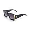 Chanel Quadratische Sonnenbrille Mit Logo-Muster Unisex-Sonnenbrille Schwarz Gold CH5435-C622/S6