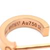Cartier B8029000 love Love Hoop Earrings SMPierce 18K Pink Gold Array