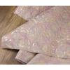 100x150cm Pink Gold Oil Painting Style Jacquard Fabric with Gold Thread Shimmering Texture for DIY Clothing and Home Décor