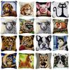 Hond Kat Konijn Borduurkussen Dieren Grove Wol Handgebreid Kruissteek Latch Hook Materiaal Kussen Borduren Kruissteek