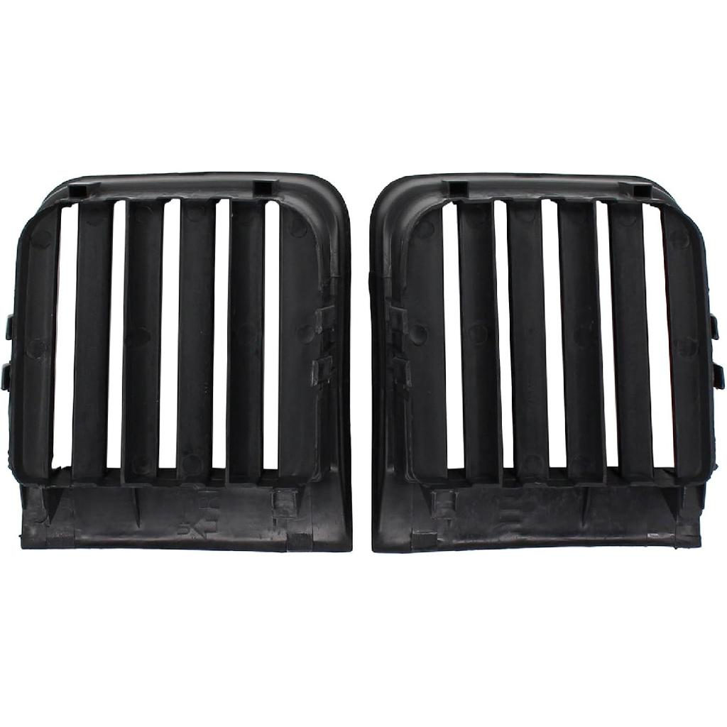 ApplianPar Front Left and Right Side Bumper Lower Grille Fog Light Grill Cover Trim for Nissan Pathfinder 1998-2004