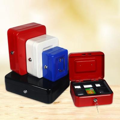 Double Layer Metal Money Box Safe Lock Storage Box Durable Money Saving Organizer  Small Business