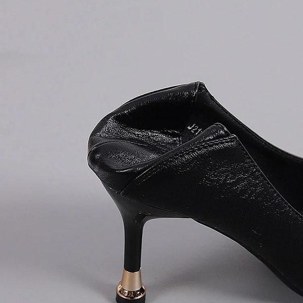 Damen Frühling Herbst Weiche Leder High Heels Echtes Leder Stiletto Schuhe Strass Schmetterling Schuhe für Büro Damen