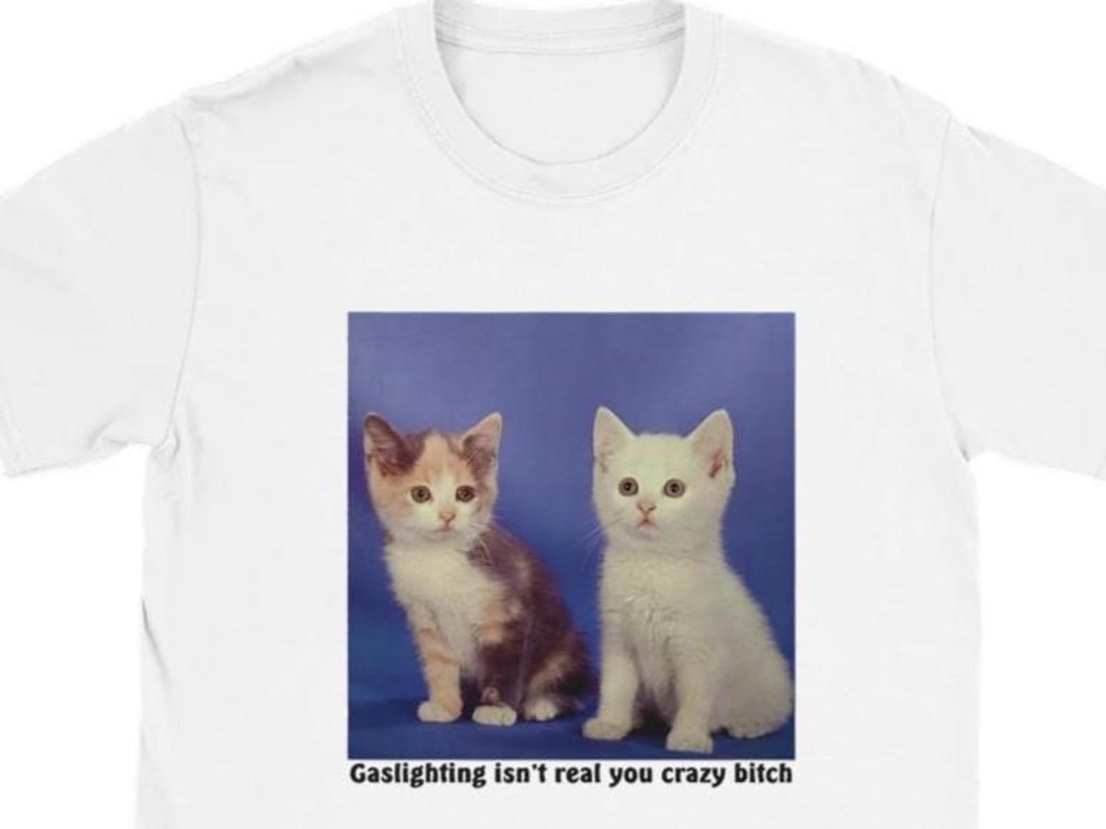 Funny T-Shirt | Gaslighting isn t real you crazy b*tch | College Style | Streetwear | Gildan Cotton Unisex M