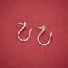 S925 Sterling Silver Pearl Earring Studs with High Heel Design, Hollow Hooks for DIY Handmade Jewelry.