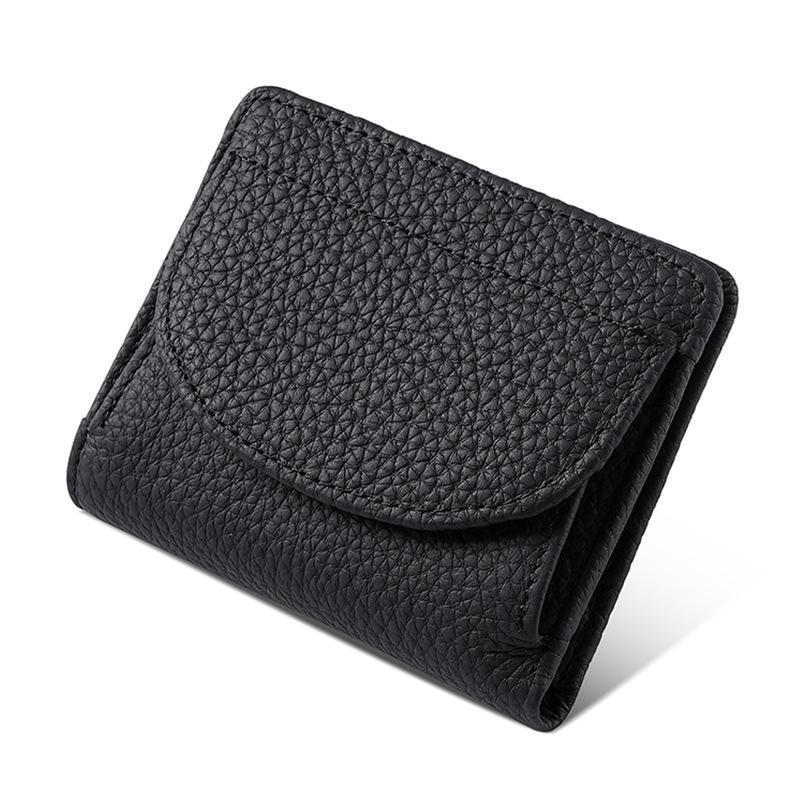 Women's Genuine Leather RFID Anti-Theft Multi-Card Wallet and Small Coin Purse