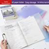 A3 Transparent Test Paper Clip Organizer - Large Capacity Multi-Layer Bag for Scrolls, Booklets, and Exam Papers.