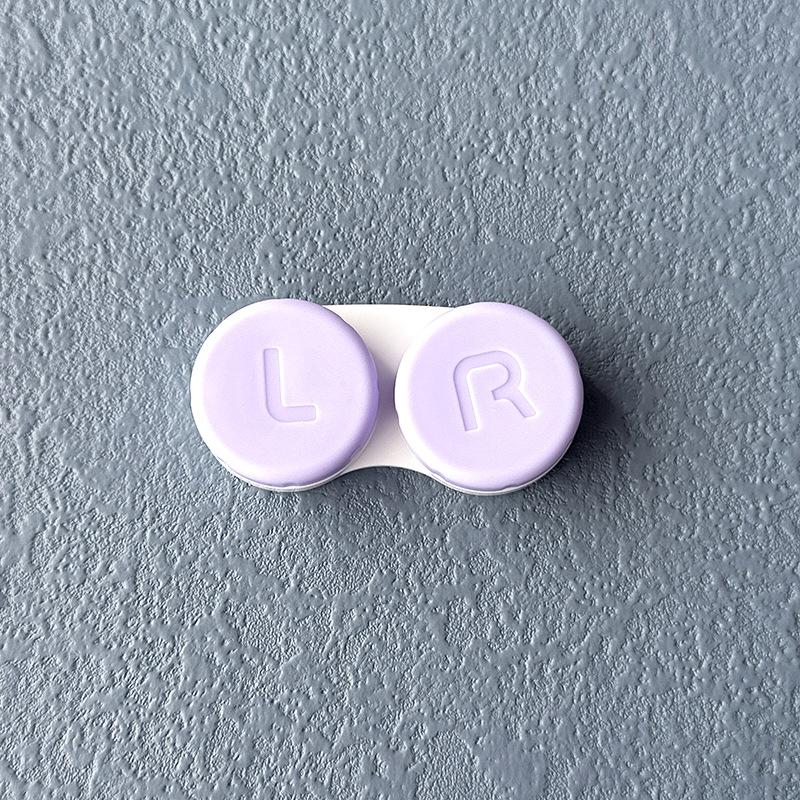 1PC Cream Colour Contact Lenses Box Travel Holder Container Soaking Contact Lens Box Mini Contact Lenses Case Accessorie