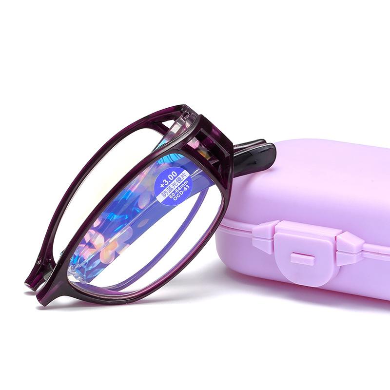 New Reading Glasses Men Women Progressive Presbyopic Eyewear Portable Folding Anti-Blue Light Multifocal Bifocal Eyeglasses +1.0