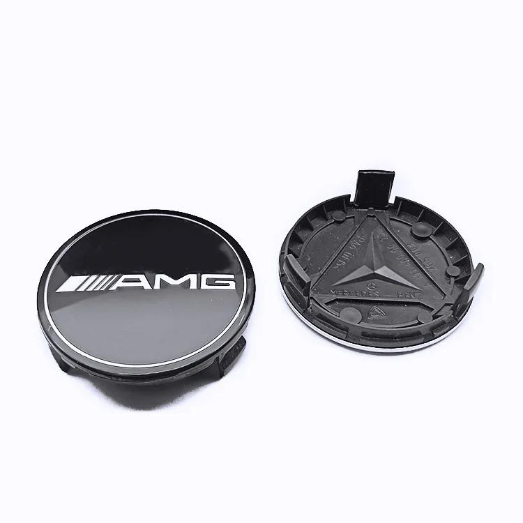 4Pcs 75mm Brabus Logo Car Emblem Wheel Center Hub Cap Accessories For Mercedes Benz AMG Apple W204 GLA GLC CLA W205 W203 W206