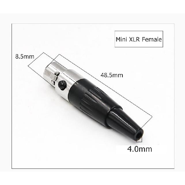 1Pcs Mini XLR 3 4 5Pin Female Plug Small XLR 3/4/5 pin Audio Microphone DIY Adapter Connector for MIC Soldering StraightGood product