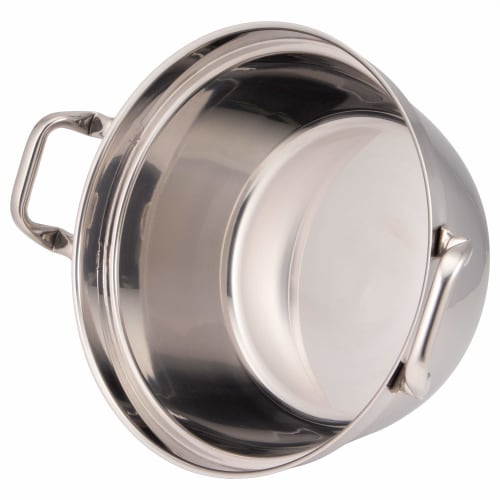 Endo Shoji TKG Power Denji Series Two-Handled Cooking Pot, Material: Molybdenum Stainless Steel, Rust-Resistant, Durable, and Hygienic, Outer Diameter