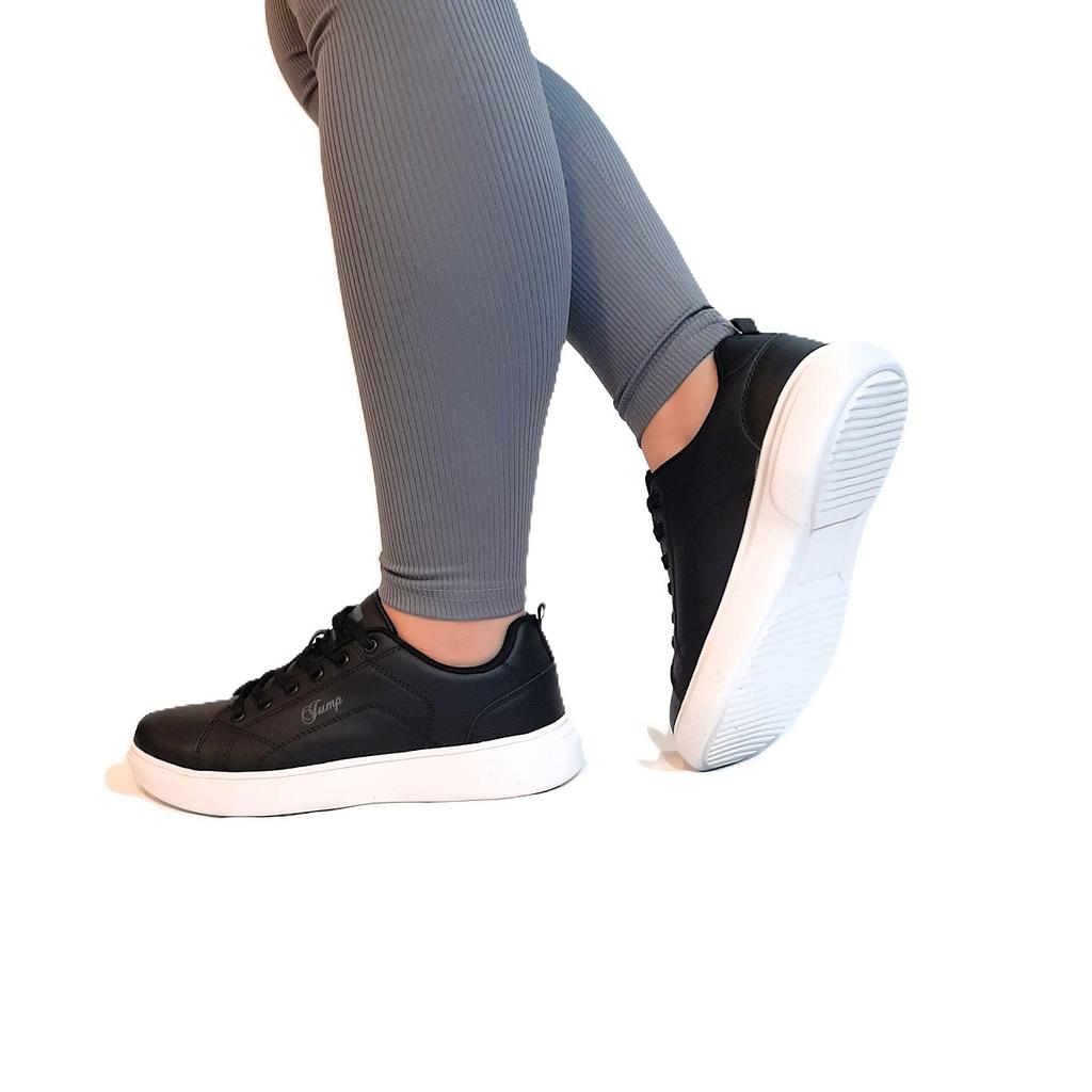 Jump 31178 Black-White Memory System Lightweight Comfortable Sports Shoes