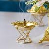 Gold Metal Light Luxury Incense Burner Mini Small Handheld Aromatherapy Burner Home Decoration