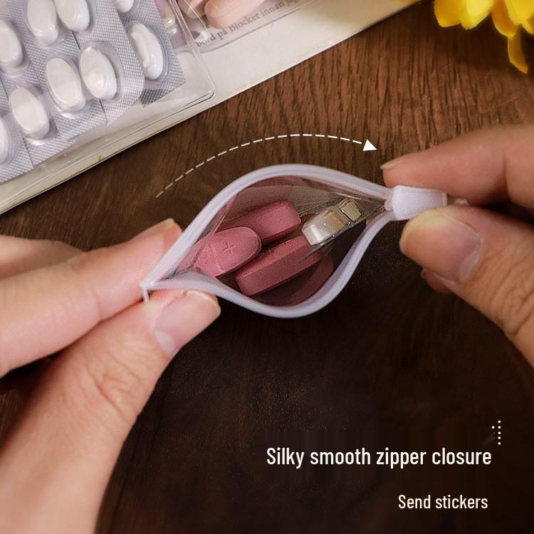 Compact Travel Pill Organizer Pouch for Medication