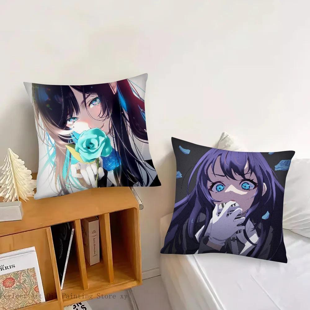 Japanese Female Singer A-Ado Pillow Case Square Pillow Bedroom Sofa Leisure Comfortcushion Car Living Room Home Decoration 40X40
