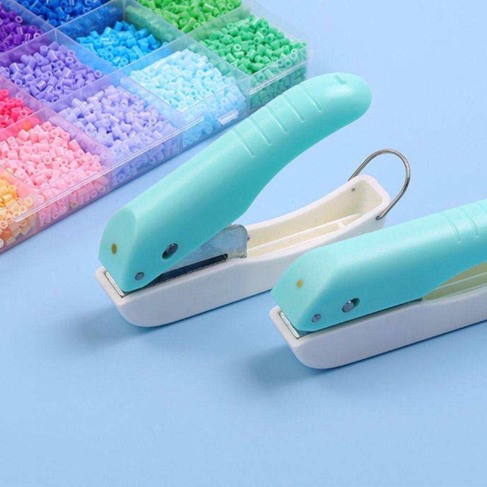 Perforatrice Manuelle Mini en Plastique Multi-fonctionnelle Perforatrice Manuelle pour Papier Fournitures de Papeterie