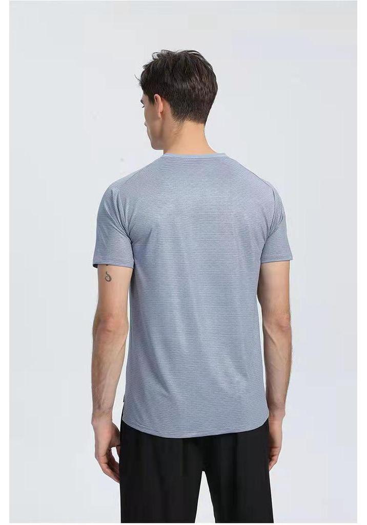 2024 European Men's Quick-Dry Short Sleeve Sports T-Shirt - Summer Fitness & Casual Running Top