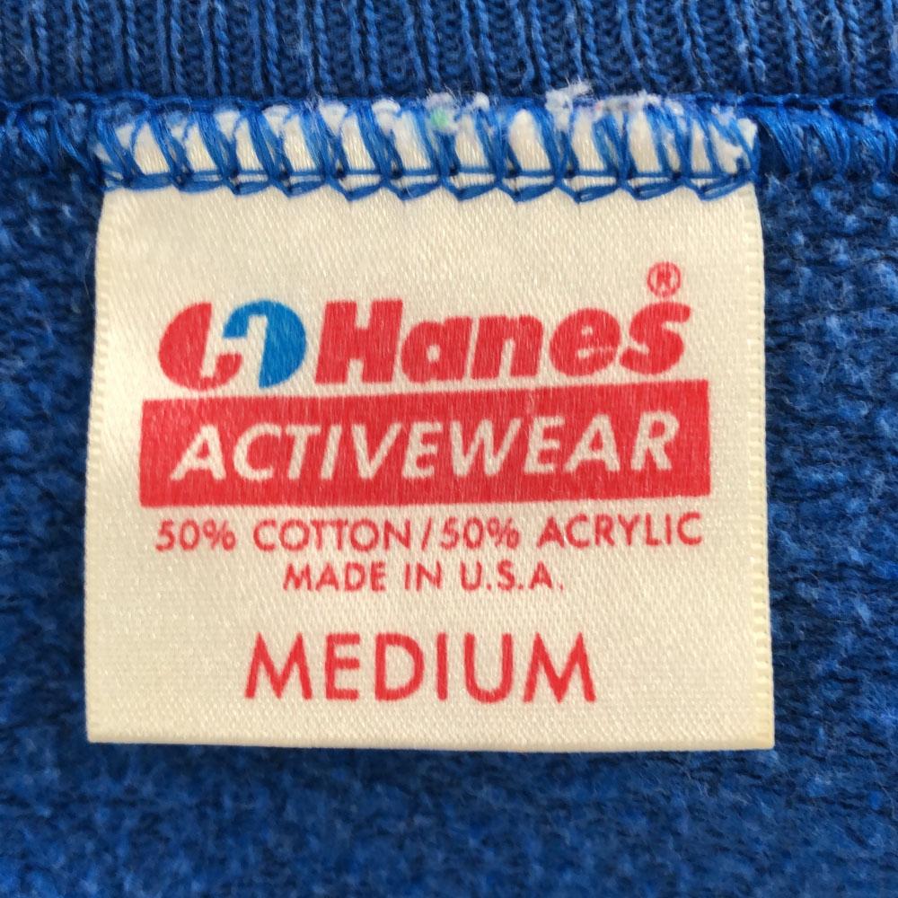 Hanes 80s Made in USA Print Long sleeve sweat trainer Men's Used