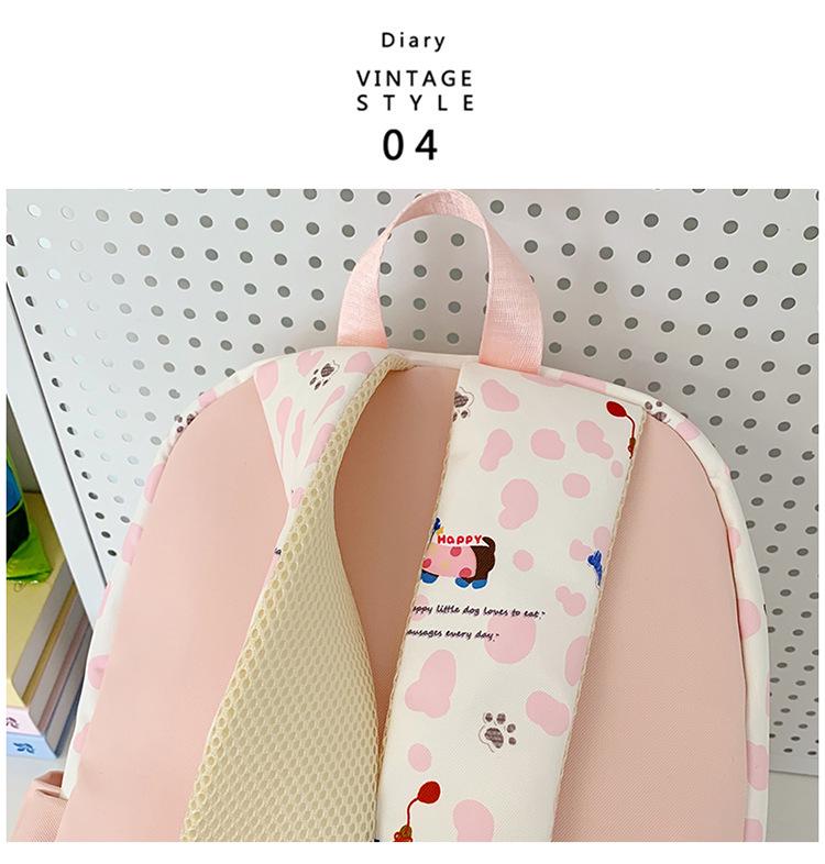 Trendiger Damen-Rucksack mit großer Kapazität und Farbblock für Campus & Reisen