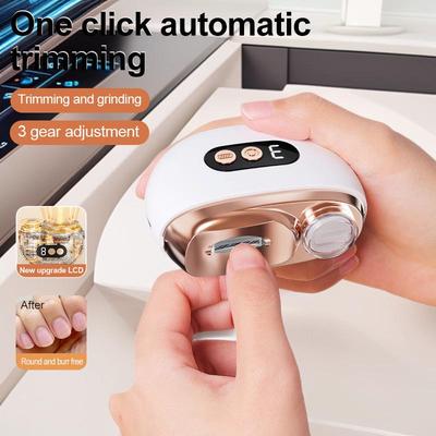 All-in-One Automatic Electric Nail Clippers for Babies & Children with Anti-Splash Polishing and Grinding Features