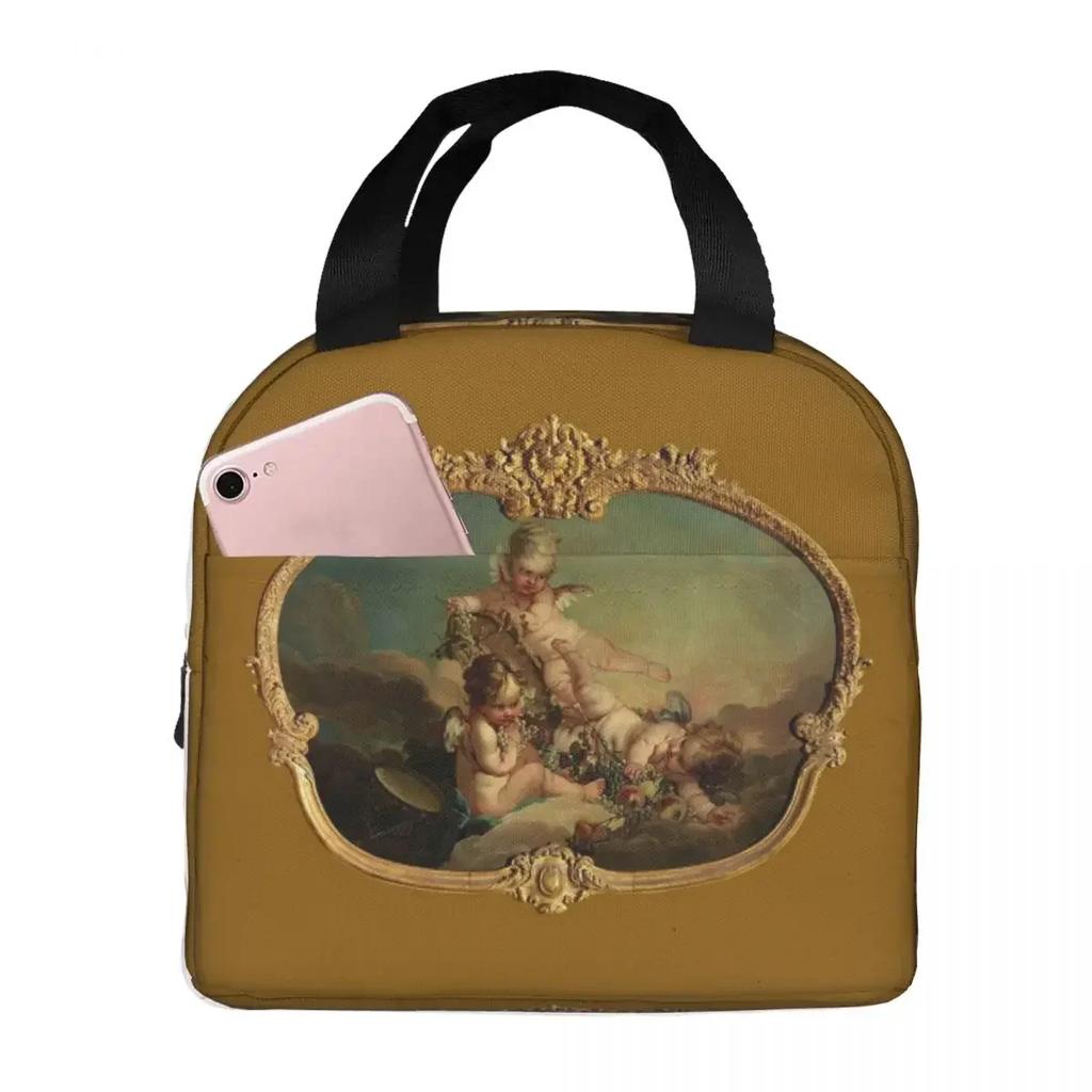 Fountain Of Venus Francois Boucher Insulated Lunch Bag for Women Children Portable Food Boxes Thermal Lunch Box Tote