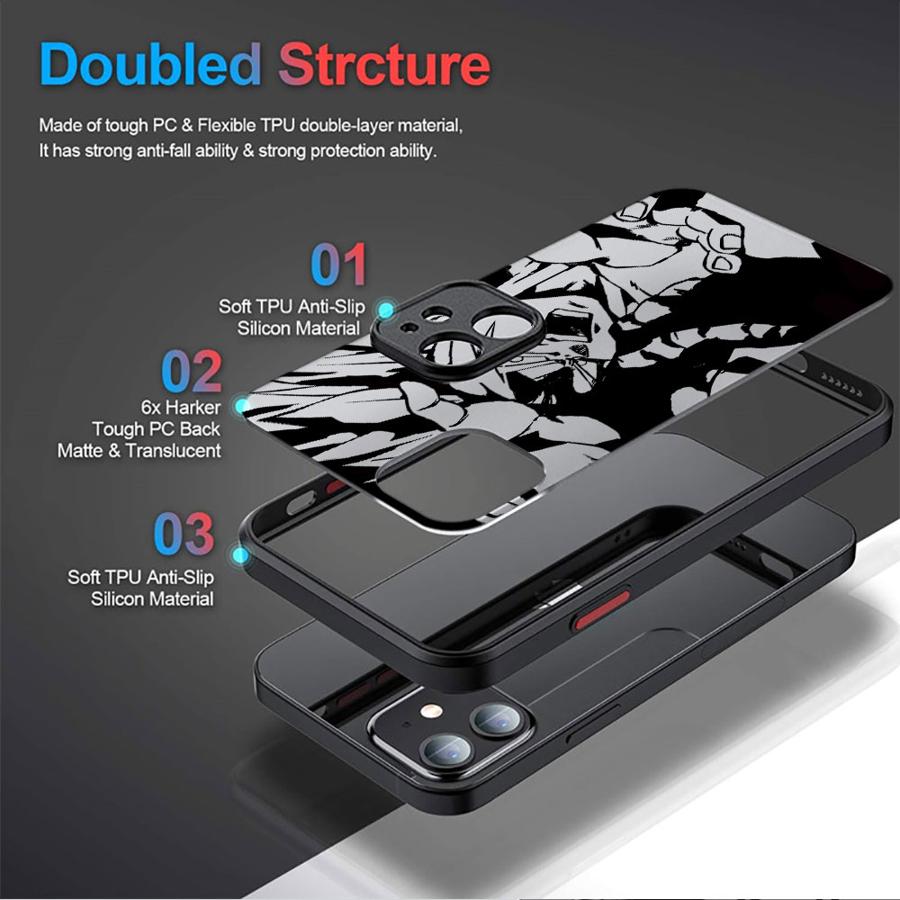 Case for iPhone 14 11 6 13 Pro XS 16e XR 16 15 11 Max 12 Mini 7 8 TPU Cover Cool Goku Dragon Ball