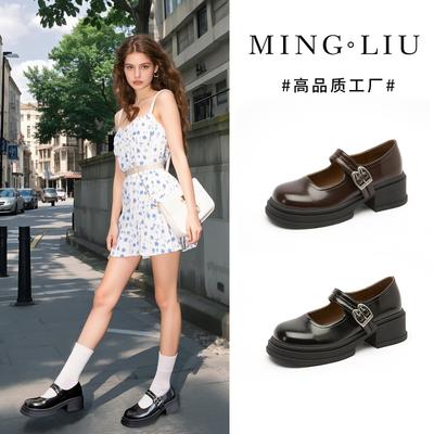 Sheepskin Pad Mary Jane Shoes 2026 Spring British Style Retro Small Leather Shoes Casual Platform Shoes