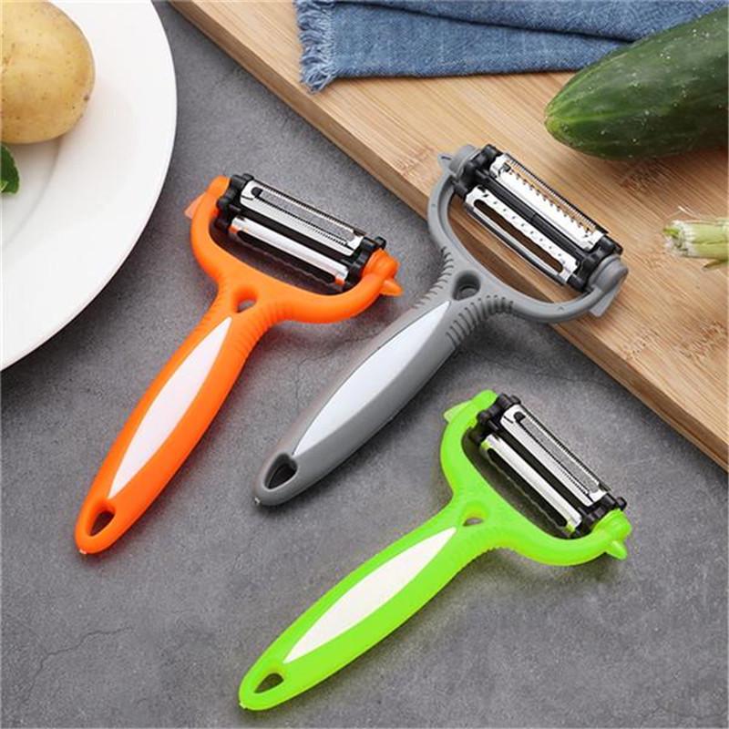 3 In1 Rotatable Vegetable Fruit 360 Degree Rotary Potato Peeler Cutter Planer Grater Kitchen Tools