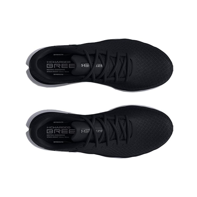 Under Armour Charged Breeze Black Metallic Ore Men Sneakers 3025129-001