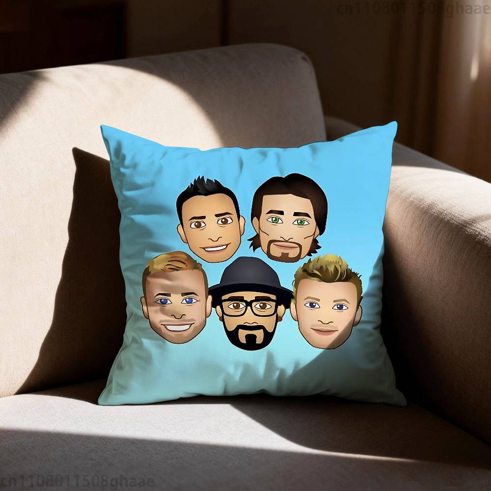 Band BBackstreet BBoys Pillow Case Square DoubleSided Printing Short Plush Sofa Cushion Cover Bedroom Bedside Pillow