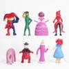 The Amazing Digital Circus 8 Styles Q Version Figurine Models, Rabbit Clown Dolls Cartoon Peripherals Cake Ornaments Toys Model