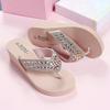 Pantofole Donna Estive Sandali Strass Abbigliamento Esterno Donna Pantofole alla Moda Scarpe da Spiaggia per il Mare Infradito Traspiranti con Zeppa