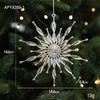 Silver Irregular Electroplated Christmas Tree Ornaments - Glossy Plastic Pendants In Stock
