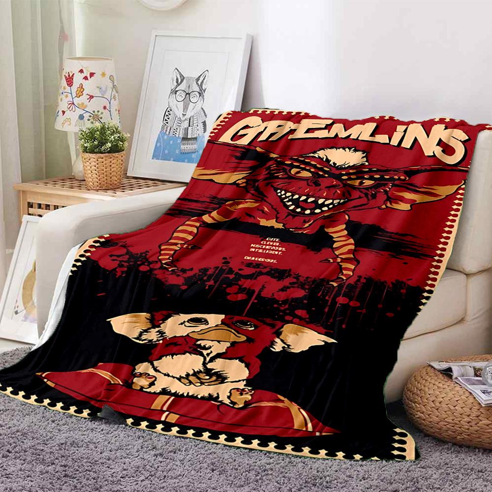 1ks Gremlins Deky Lehká Flanelová Přehoz na Pohovku, Postel, Cestování, Kempování, Obývací Pokoj, Kancelář, Gauč, Křeslo a Postel