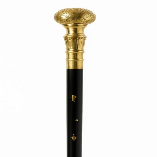 Victorian Brass Knob Walking Stick Handmade Rosewood Cane 93.98 cm Christmas Wedding Travel Father, Mother, Grandfather, Grandmother Gift