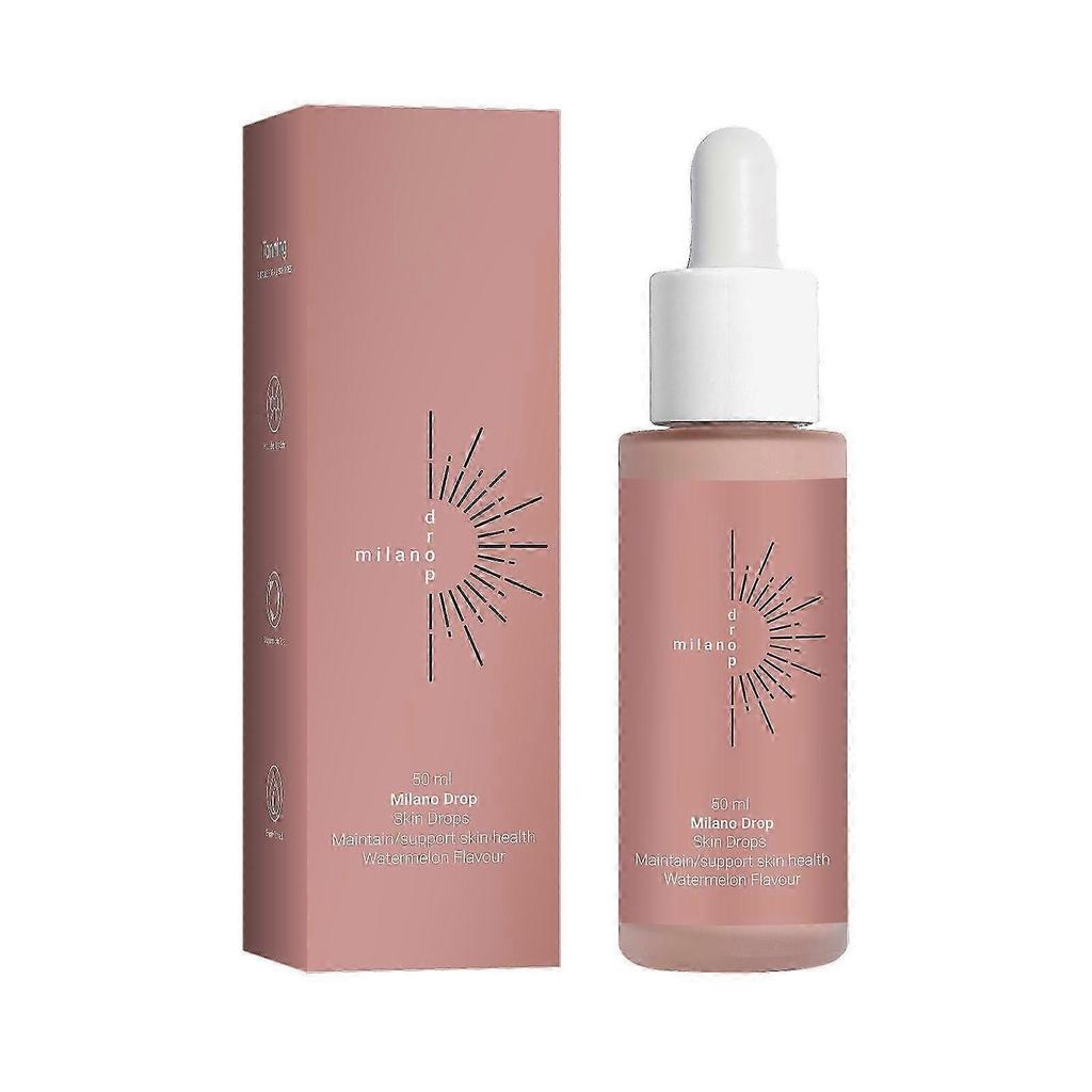 Gotas autobronceadoras suaves Milano 50 ml - Sin fragancia, sin alcohol, apto para pieles sensibles WSLIHV