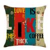 Mediterranean Letter Home Love Pillow Case Cushion Cover Sofa Bed Car Decoration