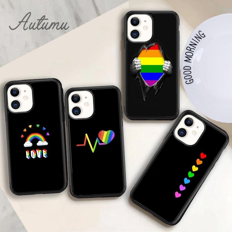 

Чохол для телефону Rainbow Gay Lesbian LGBT для iPhone 11 12 13 14 Pro Max mini XR XS SE 2020 6 6S 7 8 Plus Samsung Galaxy S21 S22 Cover iPhone 6plus