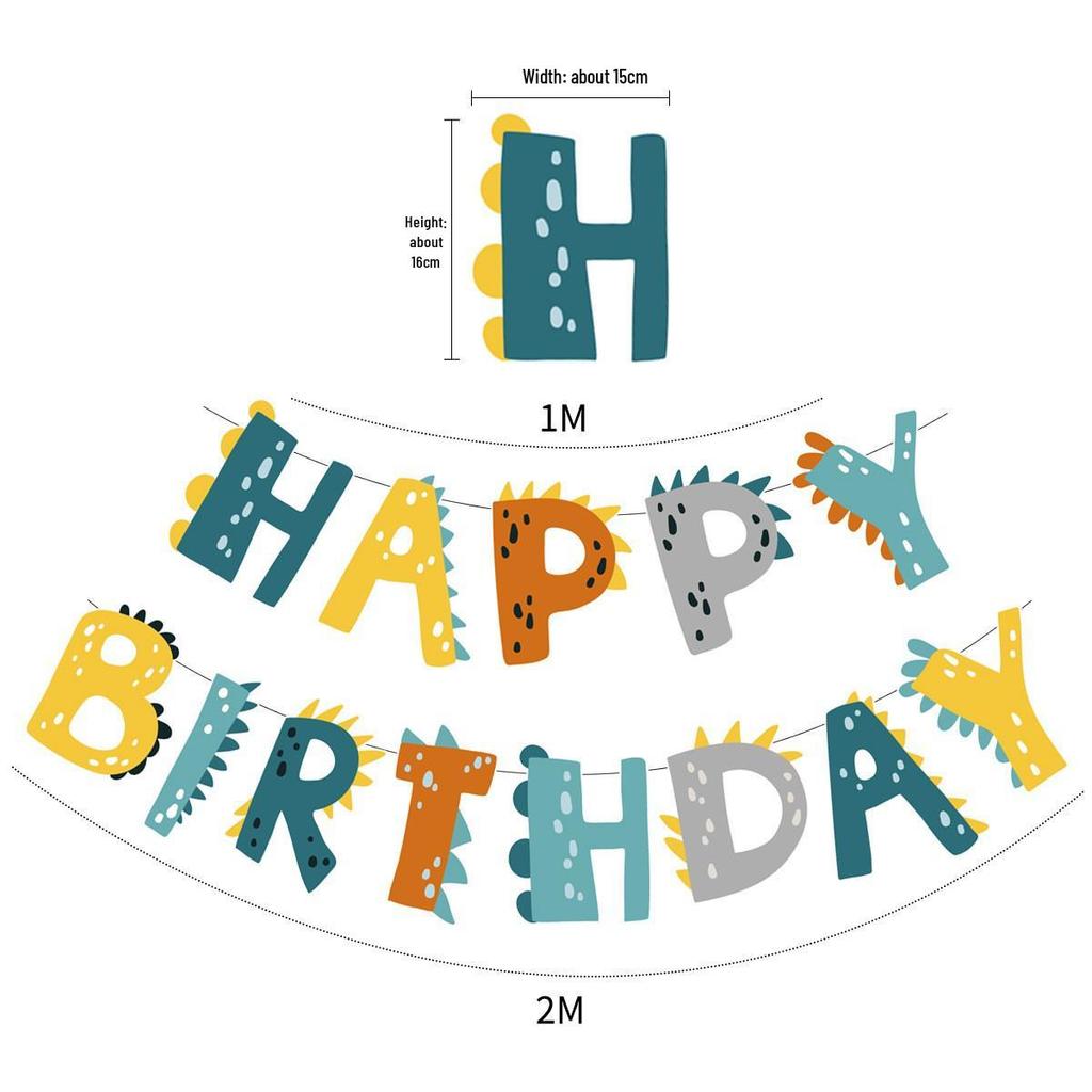 Birthday & Holiday Fishtail Bunting Banner for Parties