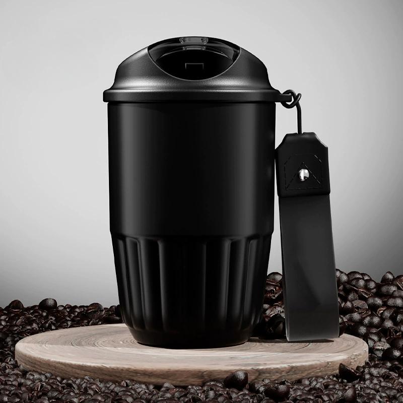 410ml Ceramic Liner Hot Water Bottle Coffee Cup Double Wall Stainless Steel Vacuum Insulated Hot Water Bottle for Coffee Thermal Mug Tumbler Gift