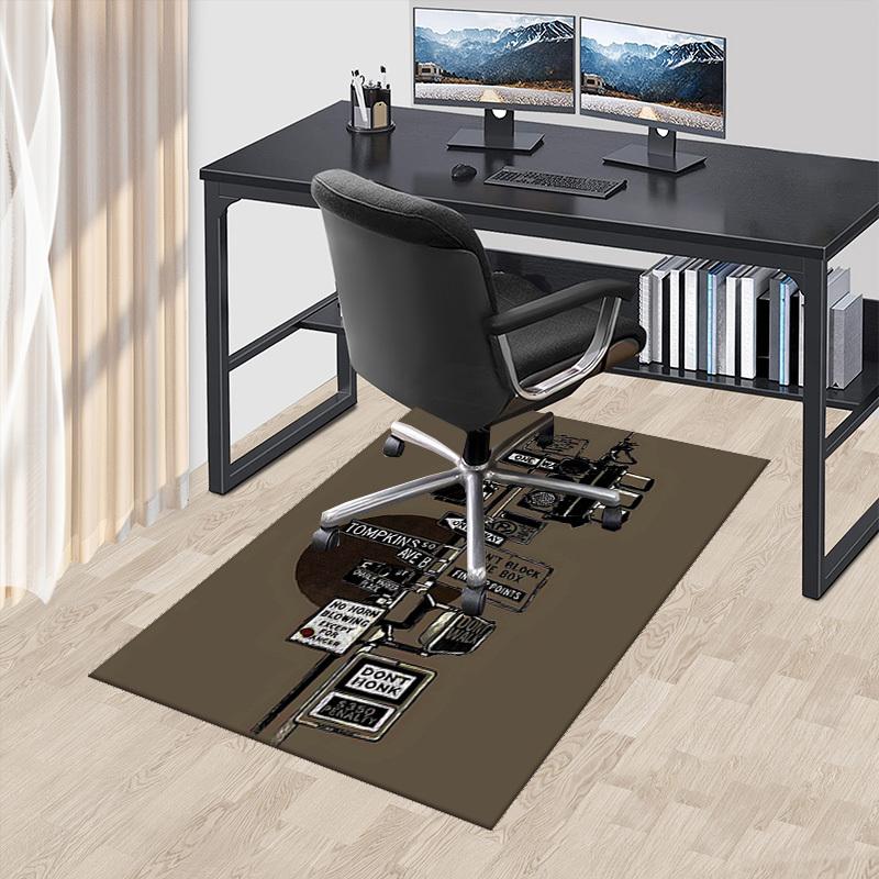 

1pc Charlie Parker Place Office Chair Mat - Non-Slip Carpet for Desk, Holiday Gift Idea, Suitable for Home Decor, Living Room, Bedroom, Game Room, Sea 60cm by 90cm
