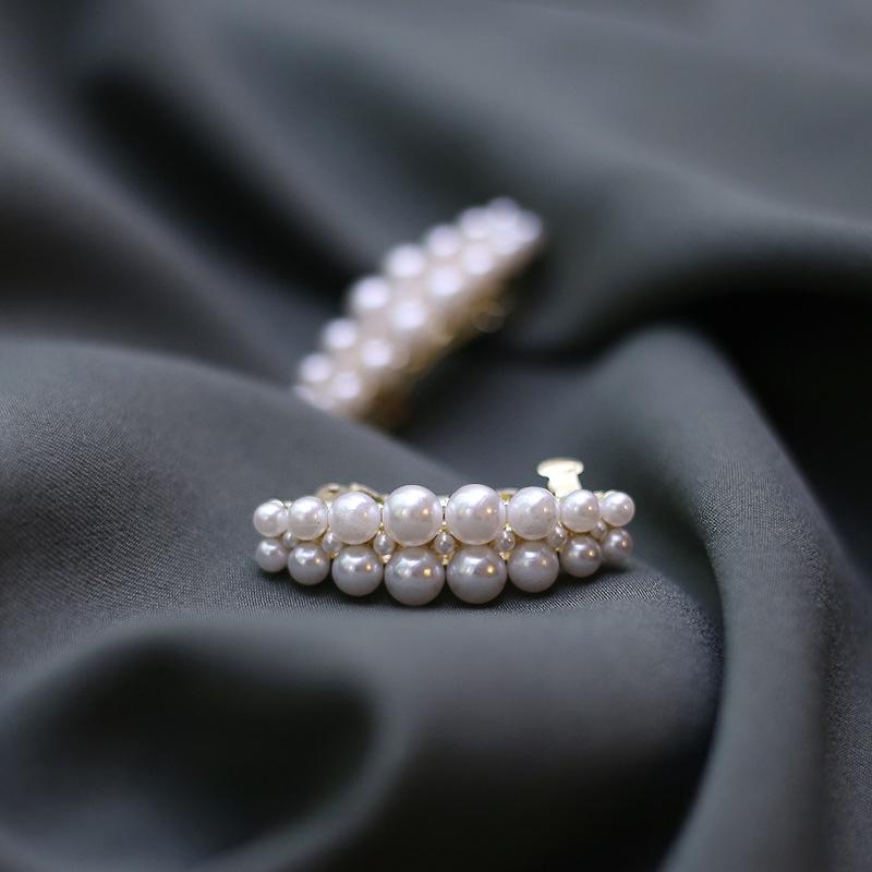 Pearls Small Hair Clip Hairpin for Women Girls Fashion Geometric Flower Barrettes Headwear Girls Sweet Hairpins Hair Accessories