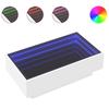 Vidaxl Stolik Kawowy Z Led, Biały, 90X50X30Cm, Materiał Drewnopochodny
